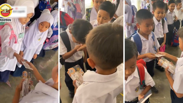 Kid Give Classmate Duit Raya Feature Image